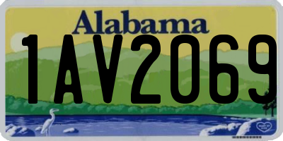 AL license plate 1AV2069