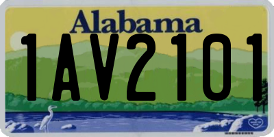 AL license plate 1AV2101
