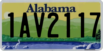 AL license plate 1AV2117