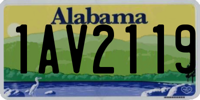 AL license plate 1AV2119