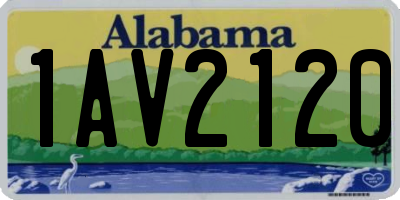 AL license plate 1AV2120