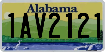 AL license plate 1AV2121