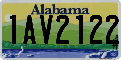 AL license plate 1AV2122