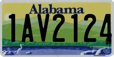 AL license plate 1AV2124
