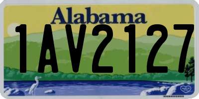 AL license plate 1AV2127