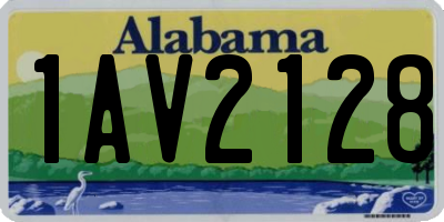 AL license plate 1AV2128