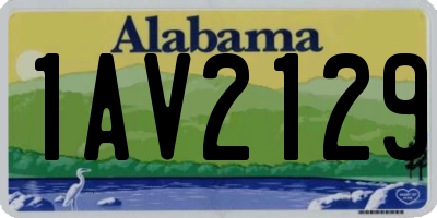 AL license plate 1AV2129