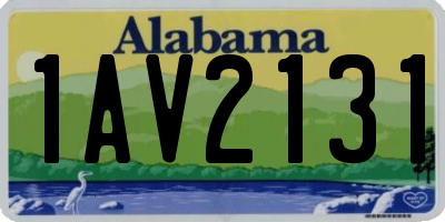 AL license plate 1AV2131