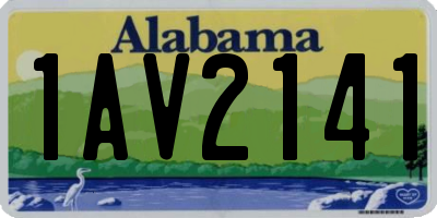 AL license plate 1AV2141