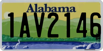 AL license plate 1AV2146