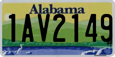 AL license plate 1AV2149