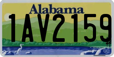AL license plate 1AV2159