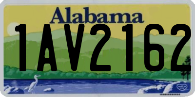 AL license plate 1AV2162