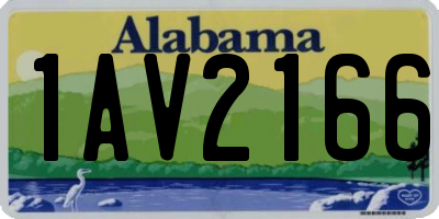 AL license plate 1AV2166