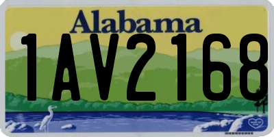 AL license plate 1AV2168