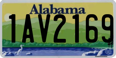 AL license plate 1AV2169