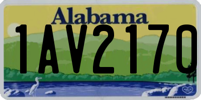 AL license plate 1AV2170