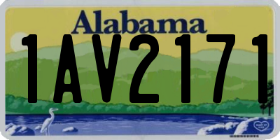 AL license plate 1AV2171