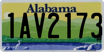 AL license plate 1AV2173