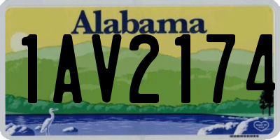 AL license plate 1AV2174