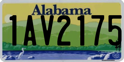 AL license plate 1AV2175