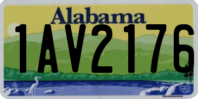 AL license plate 1AV2176
