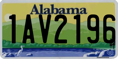 AL license plate 1AV2196