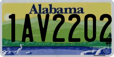 AL license plate 1AV2202