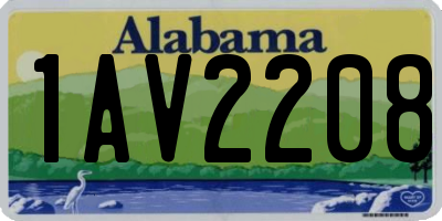 AL license plate 1AV2208