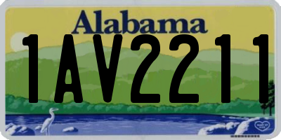 AL license plate 1AV2211