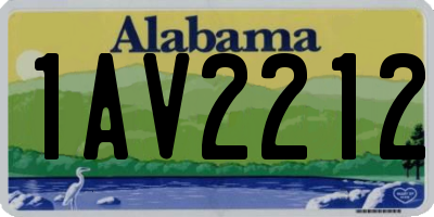 AL license plate 1AV2212