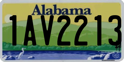 AL license plate 1AV2213