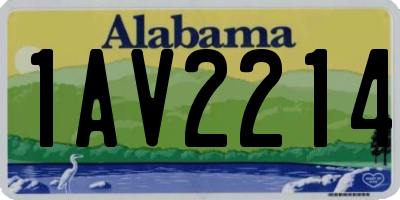 AL license plate 1AV2214