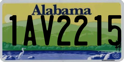 AL license plate 1AV2215