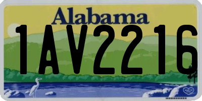 AL license plate 1AV2216