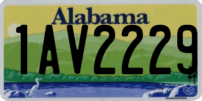 AL license plate 1AV2229