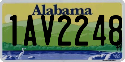 AL license plate 1AV2248