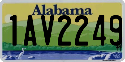 AL license plate 1AV2249