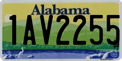 AL license plate 1AV2255