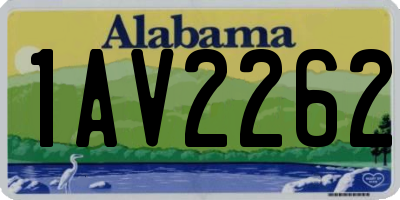 AL license plate 1AV2262