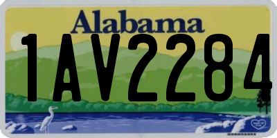 AL license plate 1AV2284