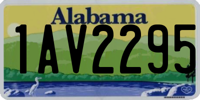 AL license plate 1AV2295
