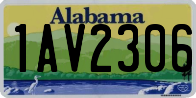AL license plate 1AV2306