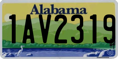AL license plate 1AV2319