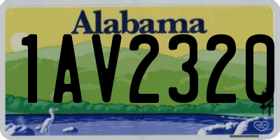 AL license plate 1AV2320