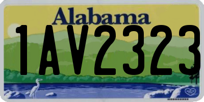 AL license plate 1AV2323