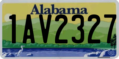 AL license plate 1AV2327