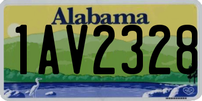 AL license plate 1AV2328