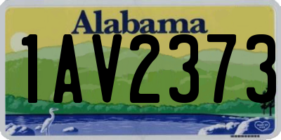 AL license plate 1AV2373