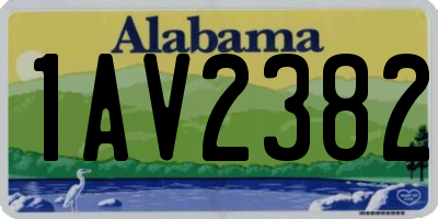 AL license plate 1AV2382